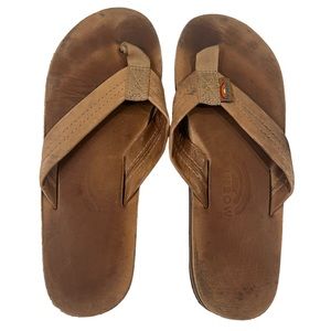 Rainbow Flip Flops